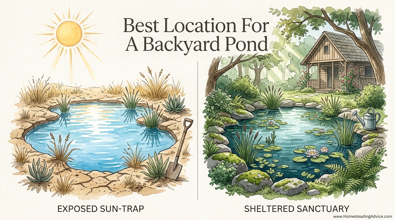 Best Location For A Backyard Pond