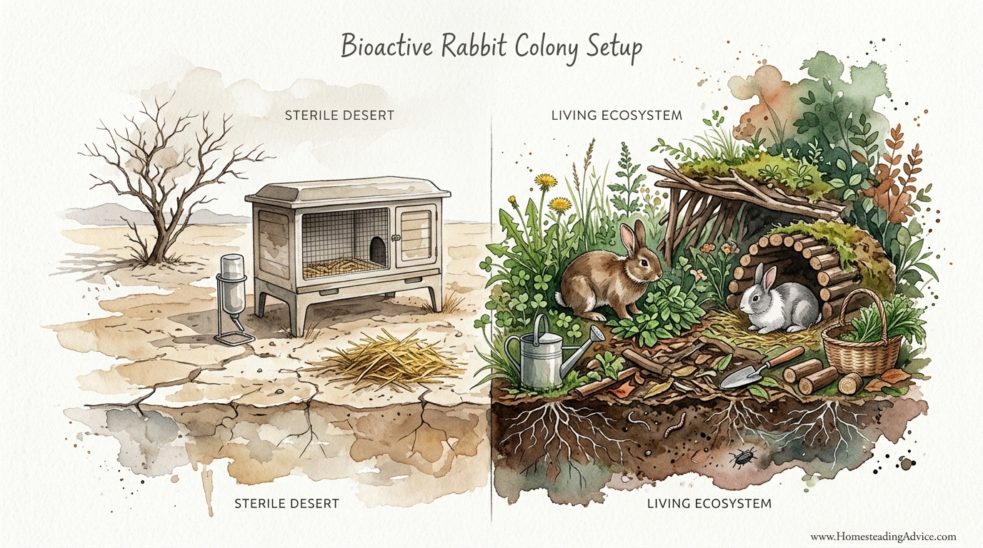 Bioactive Rabbit Colony Setup