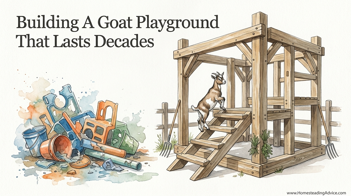 Building A Goat Playground That Lasts Decades