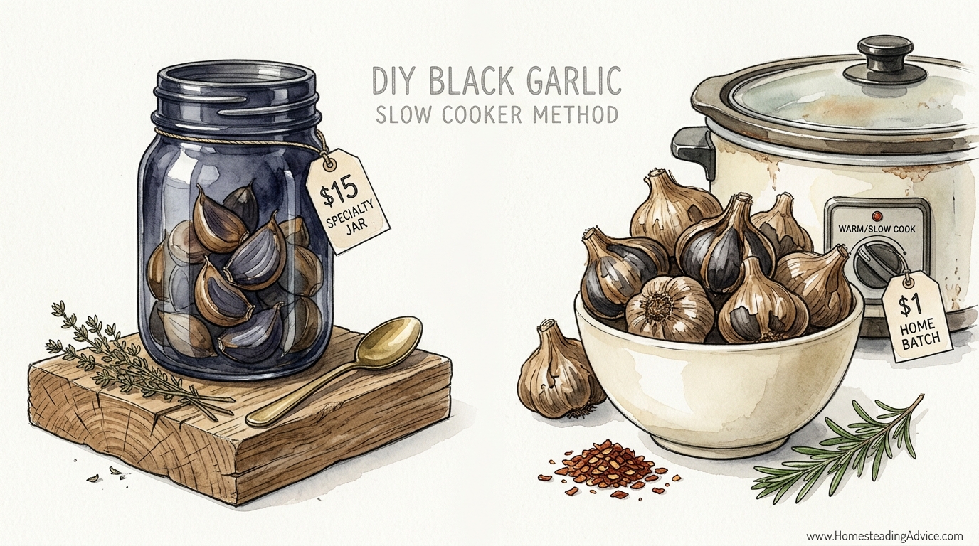 DIY Black Garlic Slow Cooker Method