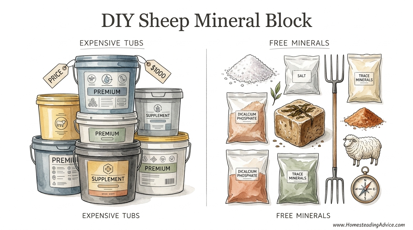DIY Sheep Mineral Block