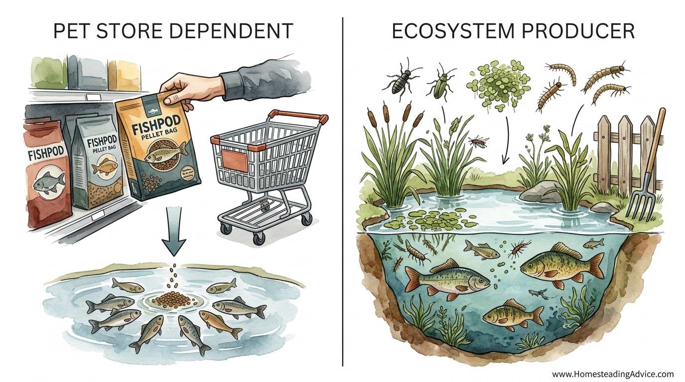 How To Feed Pond Fish For Free