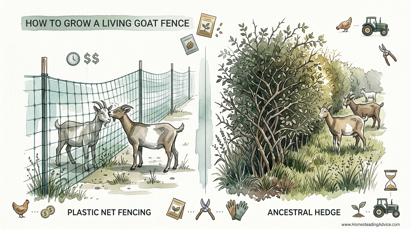 How To Grow A Living Goat Fence