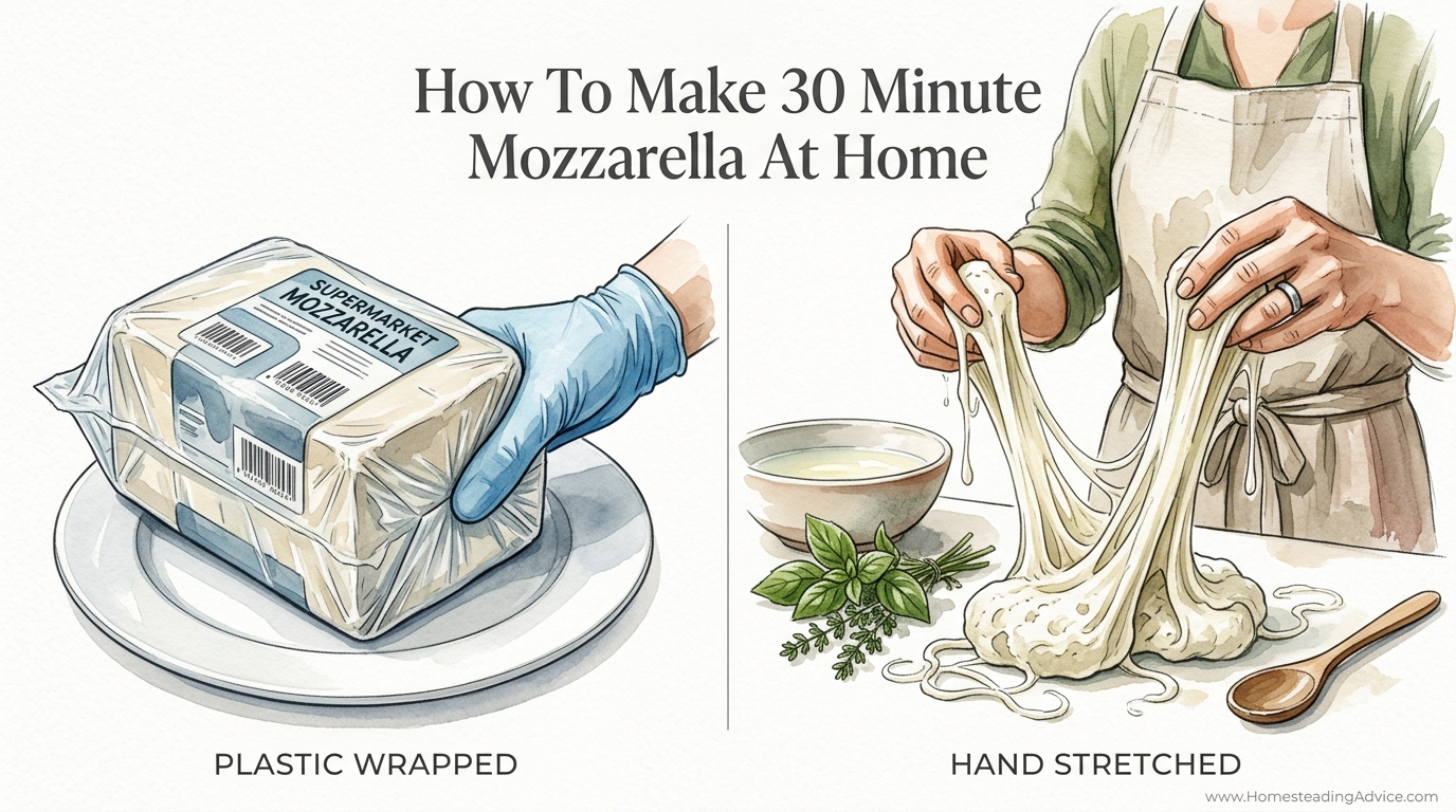 How To Make 30 Minute Mozzarella At Home