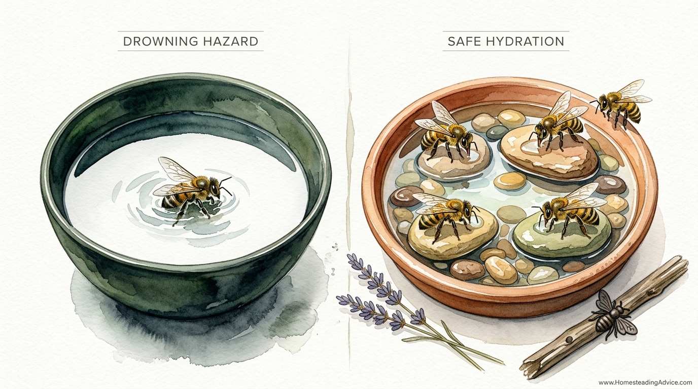 How To Make A Safe Bee Waterer