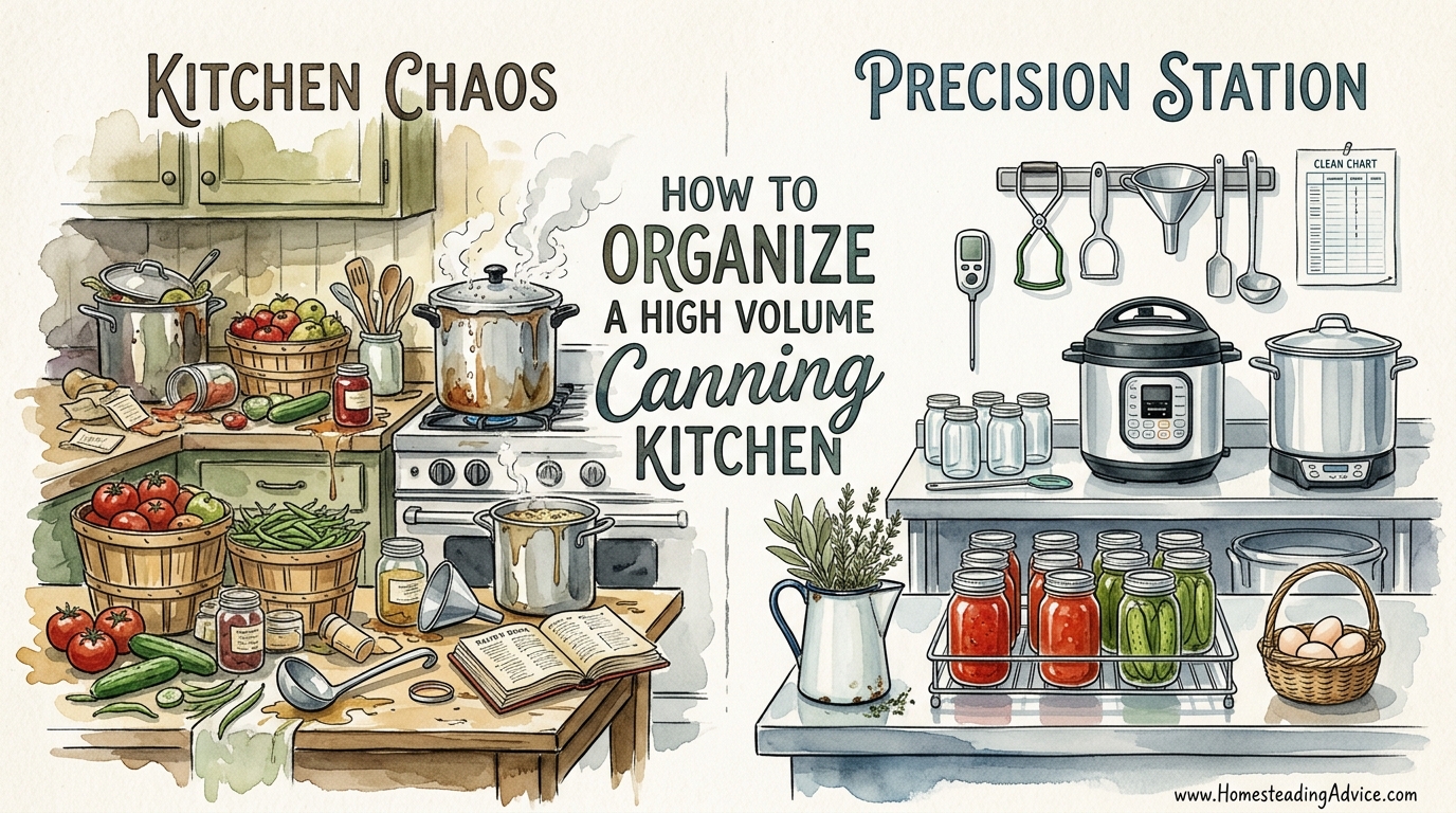 How To Organize A High Volume Canning Kitchen