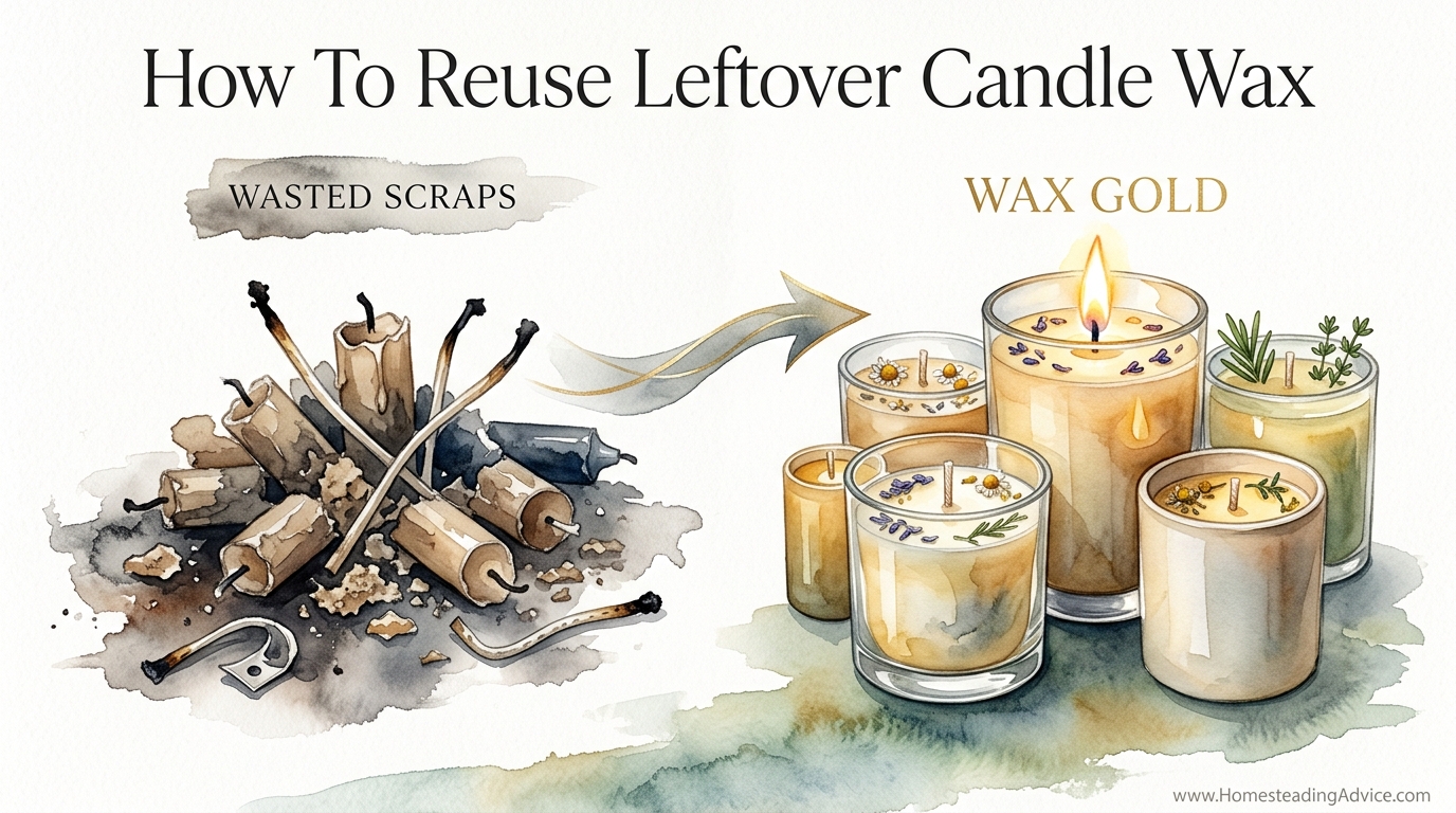 How To Reuse Leftover Candle Wax