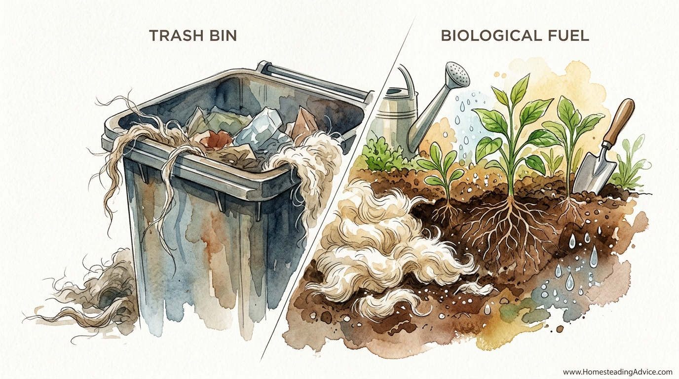 How To Use Waste Llama Wool In The Garden
