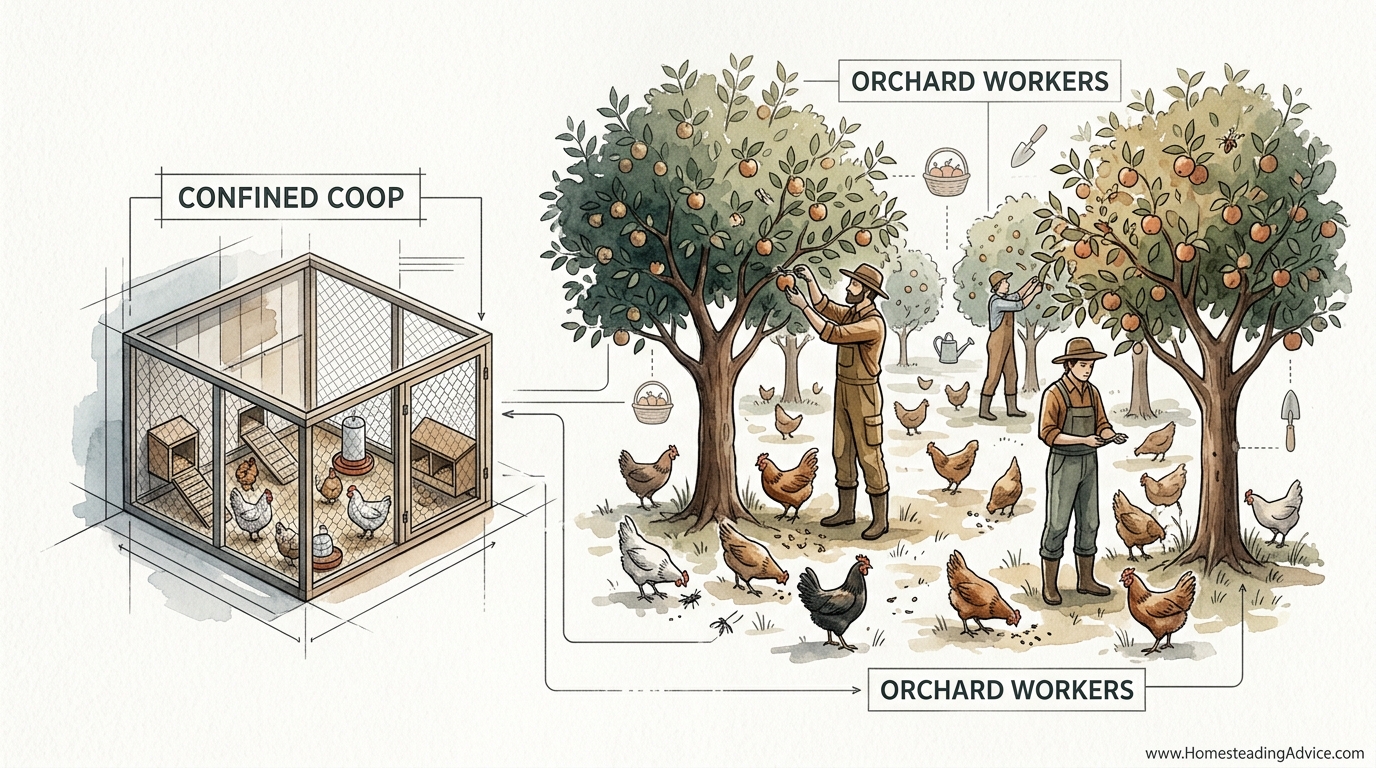 Using Poultry For Orchard Pest Control Profits